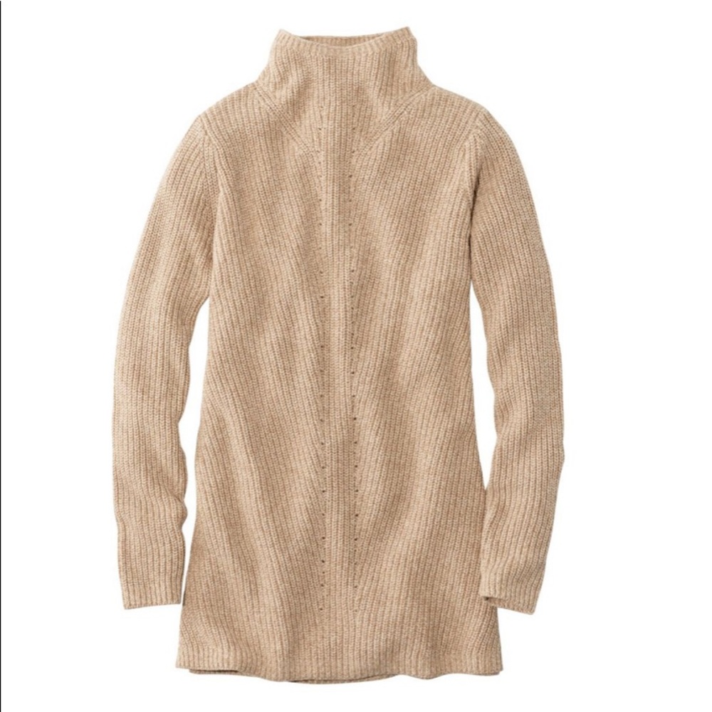 🤎3/$60!!🤎 Shaker-Stitch Sweater Mockneck Tunic